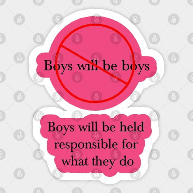 Boys Won't Be Boys Sticker by ClockworkHeart